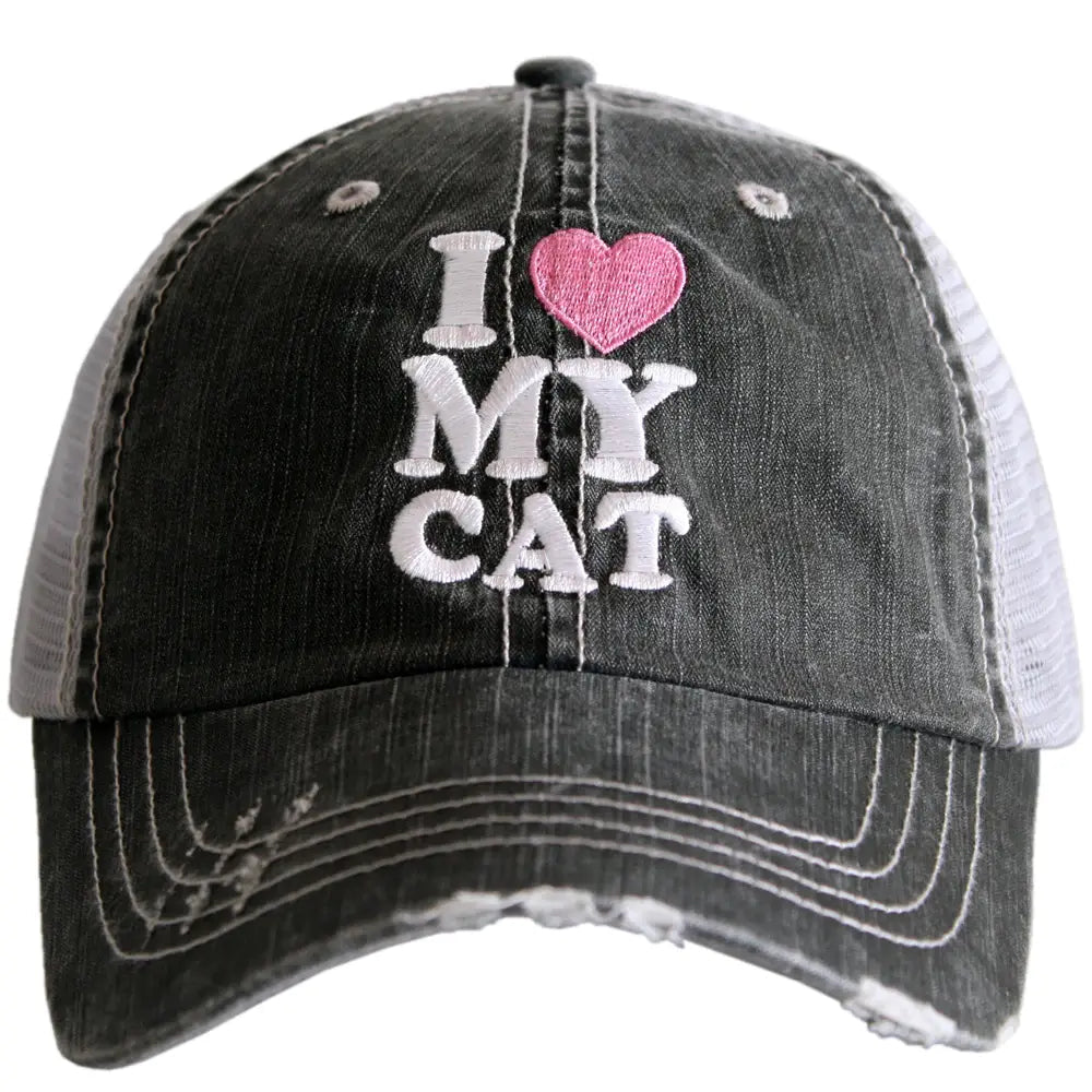 Dog and cat mom hats Embroidered womens trucker caps