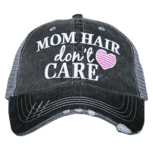 Mom Mama Mother hats Mama bear Mama bear hair dont care Mommin Aint Easy - Stacy's Pink Martini Boutique