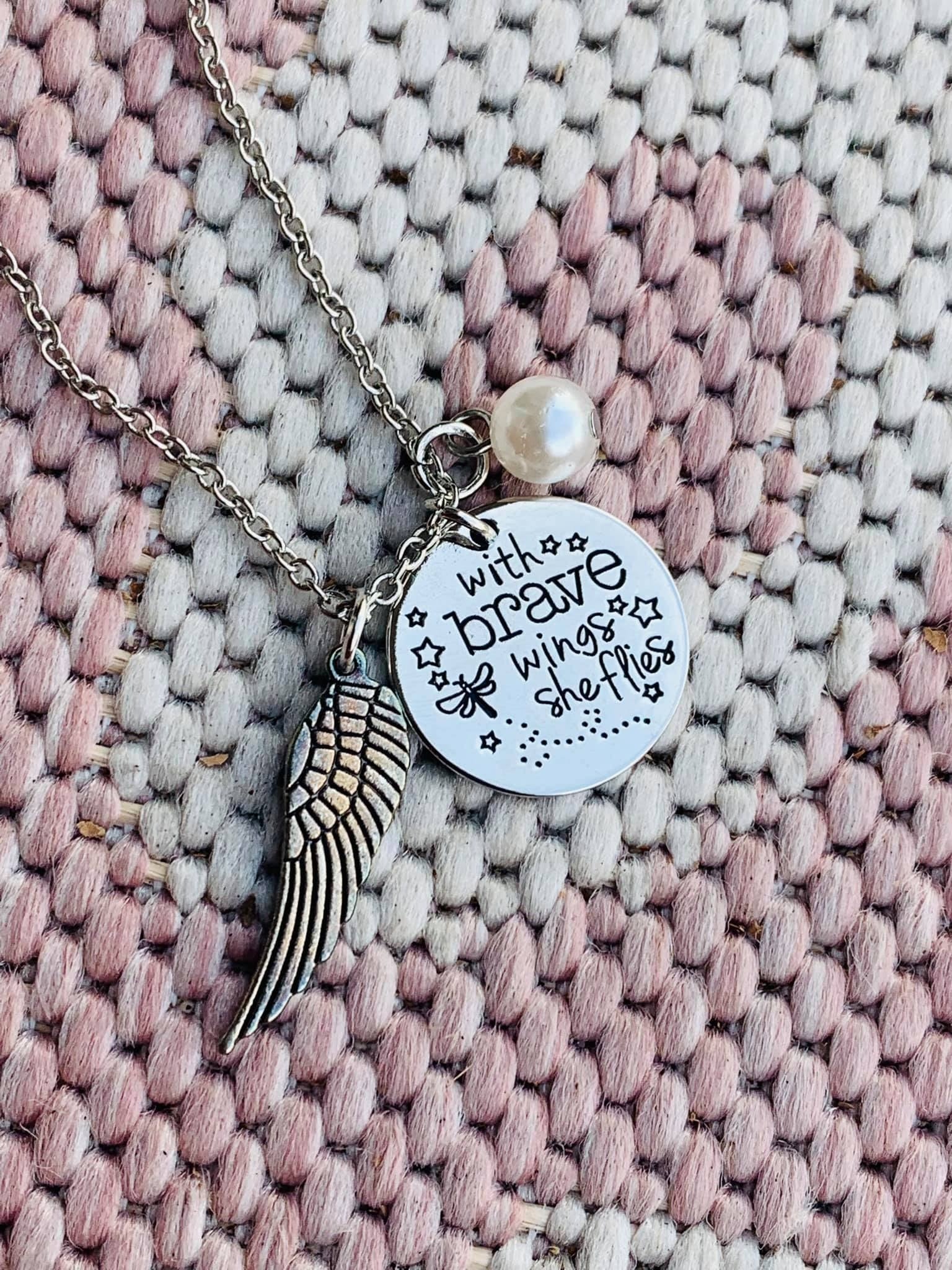 With brave wings deals she flies necklace