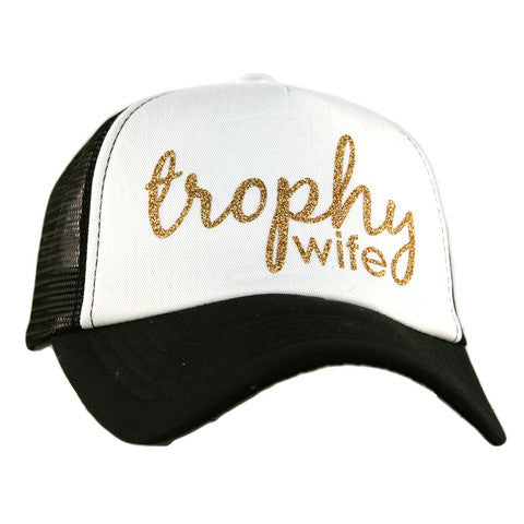 Hats Happy wife happy life Trophy wife  Ain’t no wifey Womens trucker caps Snap backs - Stacy's Pink Martini Boutique