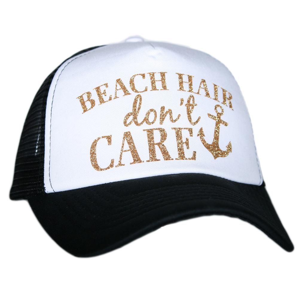 Beach hats and tanks Embroidered distressed trucker caps. - Stacy's Pink Martini Boutique