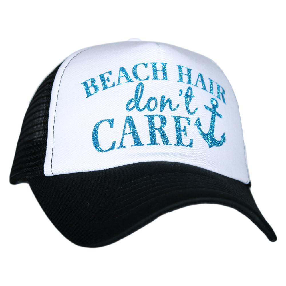 Beach hats and tanks Embroidered distressed trucker caps. - Stacy's Pink Martini Boutique