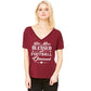 T-Shirt { Hot mess Blessed and Football Obsessed } Wine, Black, Red or blue. S-XXL - Stacy's Pink Martini Boutique