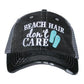 Hats and tanks { BEACH } Beach hair dont care, feelin beachy, beach please, hola beaches, beach bum, beachaholic. Embroidered trucker caps. - Stacy's Pink Martini Boutique