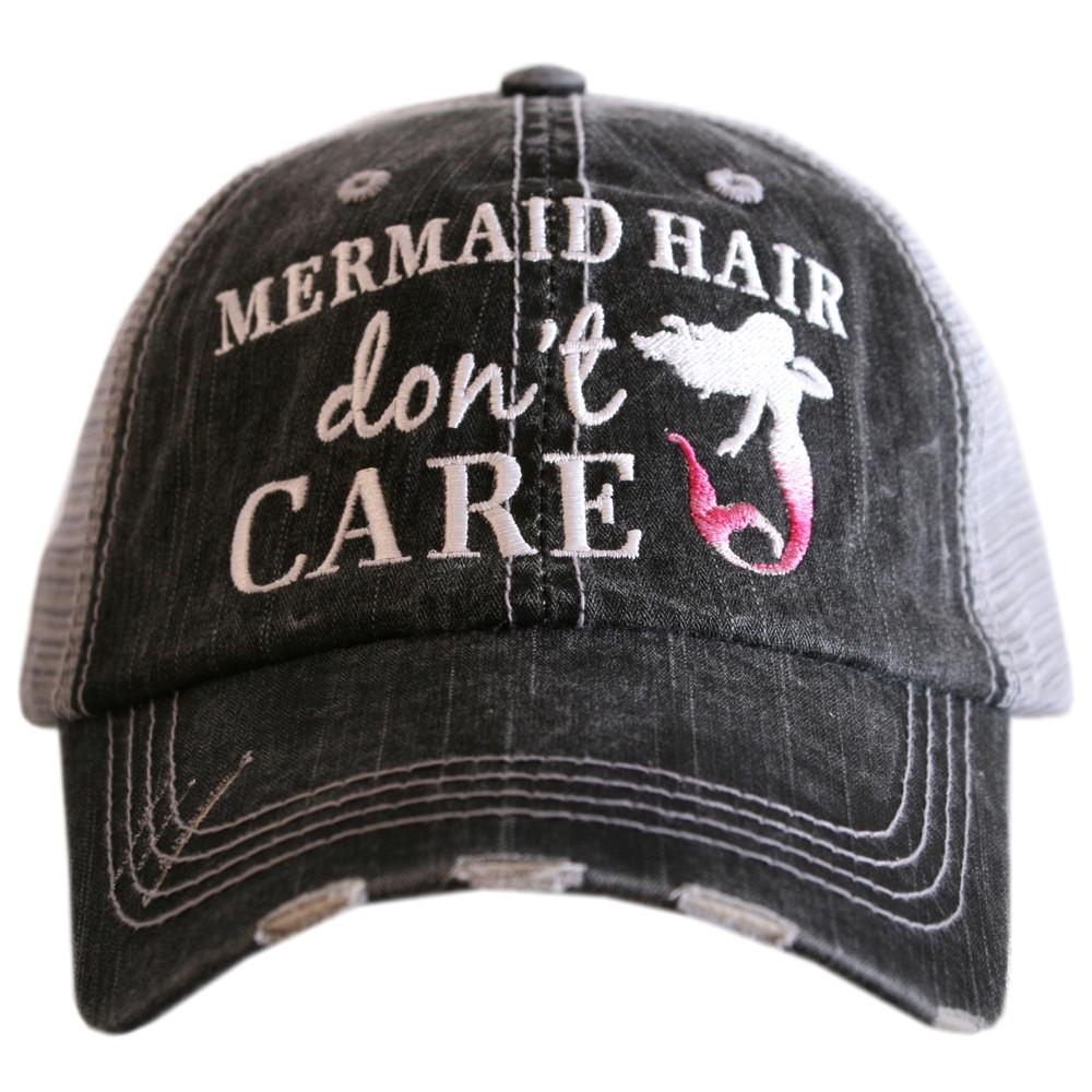 Beach hats and tanks Embroidered distressed trucker caps. - Stacy's Pink Martini Boutique