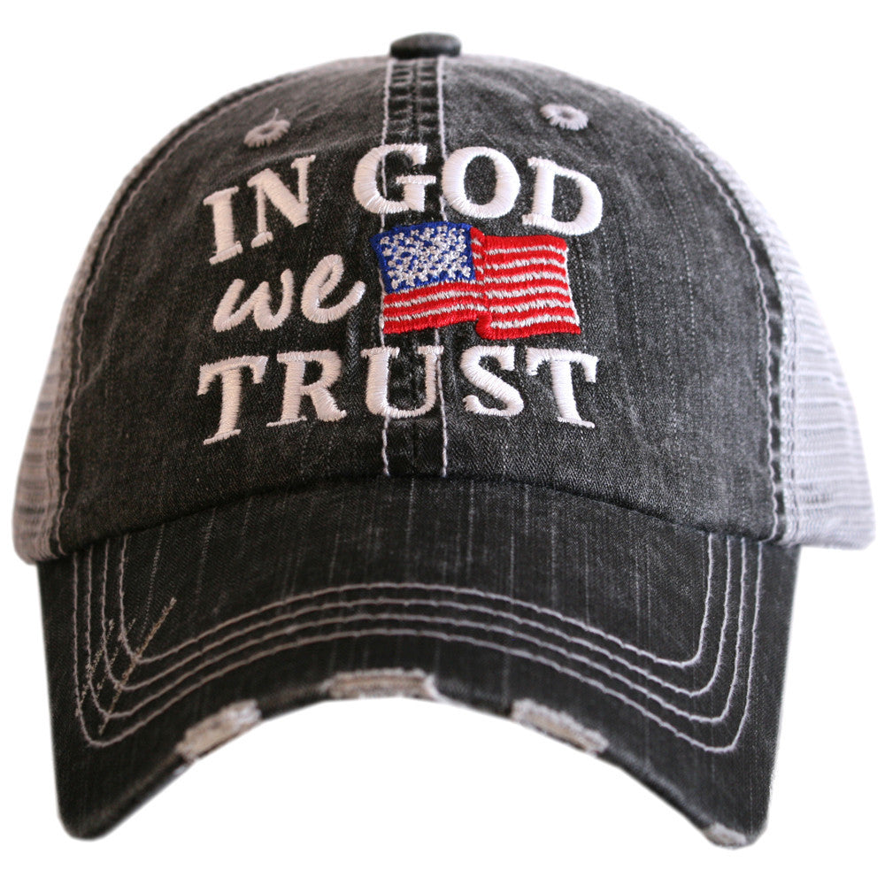 Hat { In god we trust } - Stacy's Pink Martini Boutique