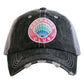 Beach hats and tanks Embroidered distressed trucker caps. - Stacy's Pink Martini Boutique