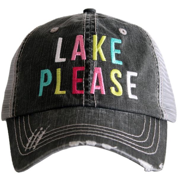 Hats { Lakeaholic } { Lake bum } { Lake hair don't care } { Lake please } { Lake life } - Stacy's Pink Martini Boutique