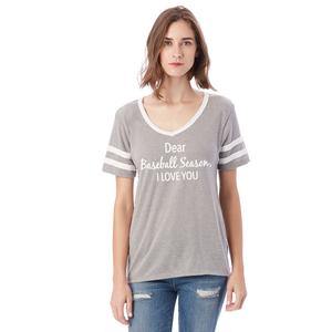 Baseball t-shirts Dear Baseball season I love you Varsity vintage v-neck Red, grey or blue S - XL - Stacy's Pink Martini Boutique