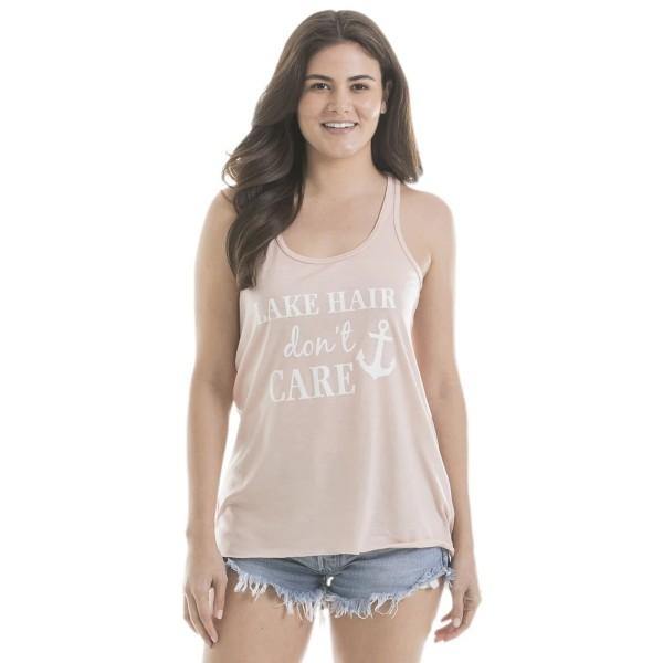 Lake tank tops Lake hair don't care 4 colors S - XXL - Stacy's Pink Martini Boutique