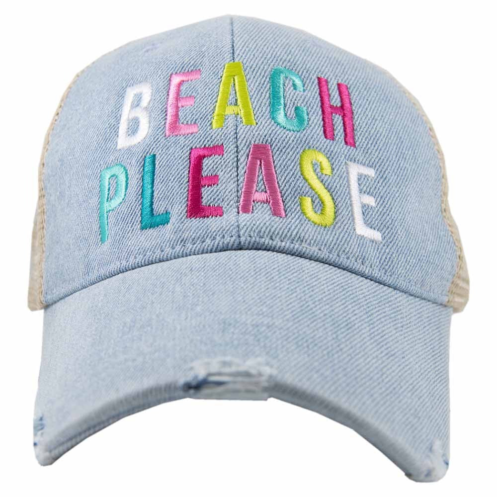 Beach vacation hats Girls weekend Beach hair dont care Beach bum Beach babe Beach please Embroidered distressed  Anchor Shells Sand - Stacy's Pink Martini Boutique