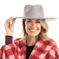 Felt wide brim fedora hats 14 colors Adjustable