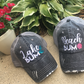 Hats { Beach hats } Vacation, girls weekend! Beach. Beach hair dont care, Beachaholic, Beach bum, Beach babe, Beach - Stacy's Pink Martini Boutique