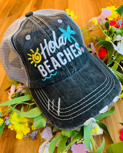 Hats { Beach hats } Vacation, girls weekend! Beach. Beach hair dont care, Beachaholic, Beach bum, Beach babe, Beach - Stacy's Pink Martini Boutique