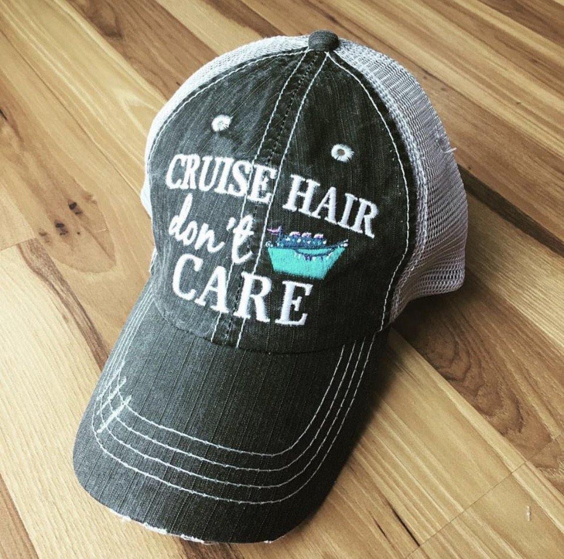 Boat hats! Boat hair dont care. FREE ship and FREE jewelry with each order. Embroidered distressed gray trucker hats with anchors. - Stacy's Pink Martini Boutique