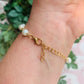 Cross bracelets Pearls, gold & rhinestones Womens fashion jewelry - Stacy's Pink Martini Boutique