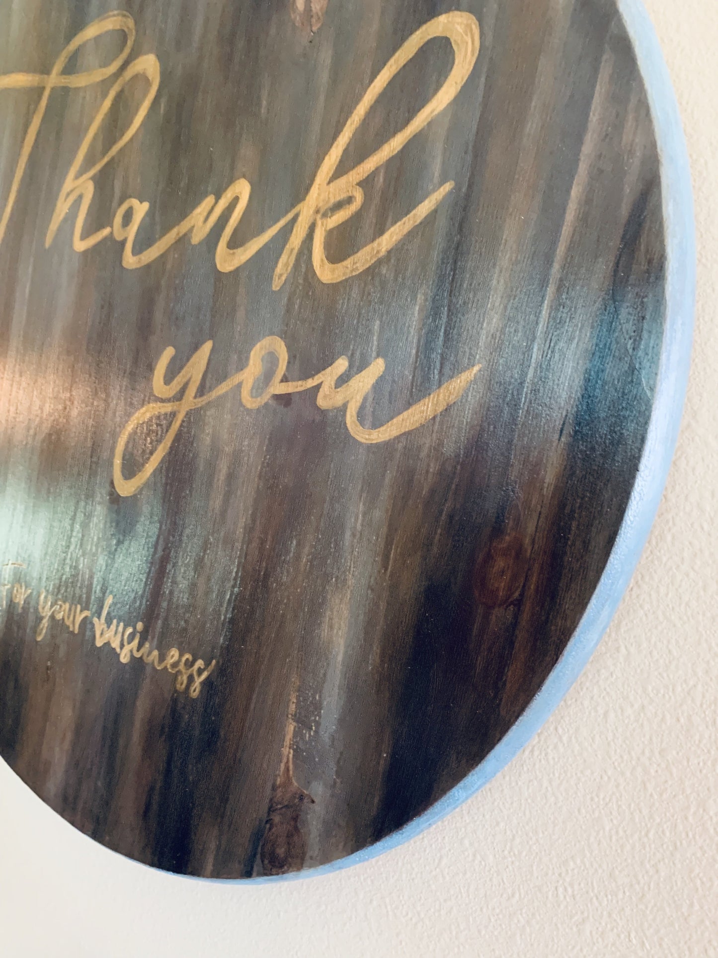 Wood signs or tray with handles { Round } Hand painted. 24 inches round. High quality pine. Custom colors. Great housewarming or wedding gift. - Stacy's Pink Martini Boutique