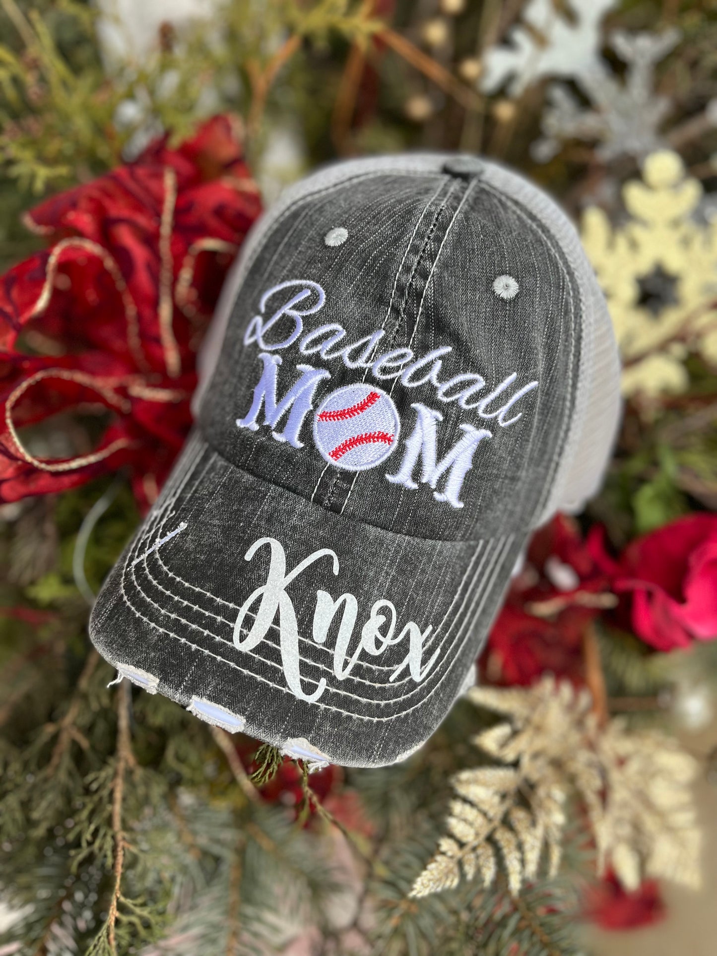Gymnastics hats Gymnastics mom Womens trucker baseball style hat Customize names numbers BLING - Stacy's Pink Martini Boutique