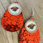 Earrings { Minnesota Wild } Hockey - Stacy's Pink Martini Boutique