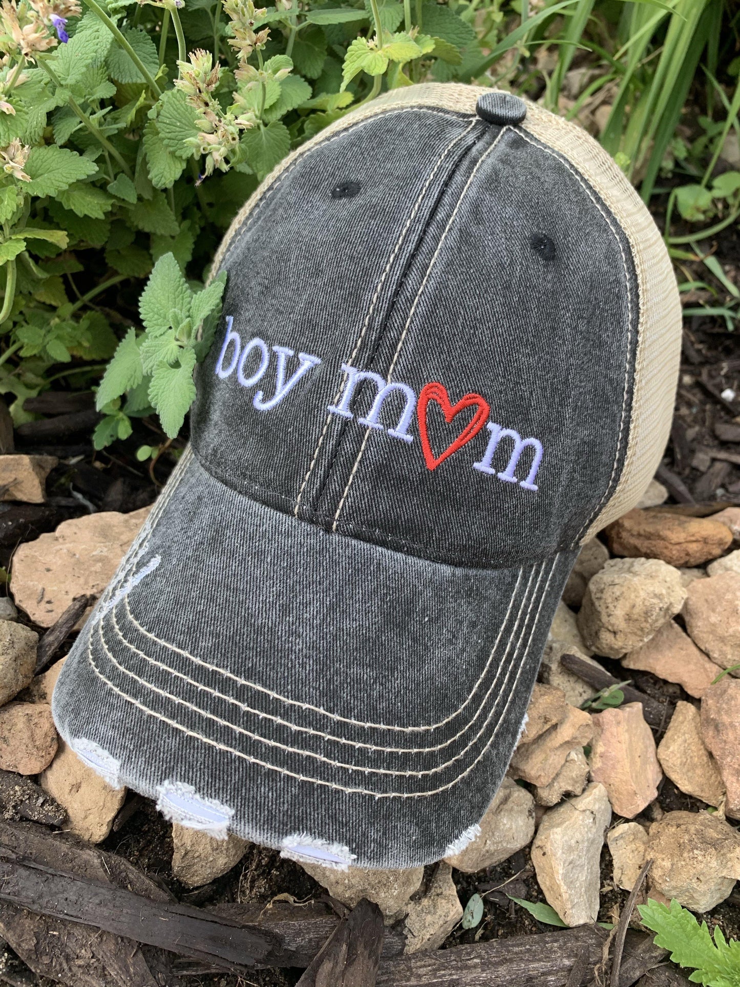 Mom hats Boy mom Girl mom Embroidered womens trucker caps Personalizable - Stacy's Pink Martini Boutique