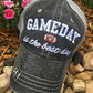 Baseball and football hats GAMEDAY IS THE BEST DAY Embroidered trucker cap Gameday outfit - Stacy's Pink Martini Boutique