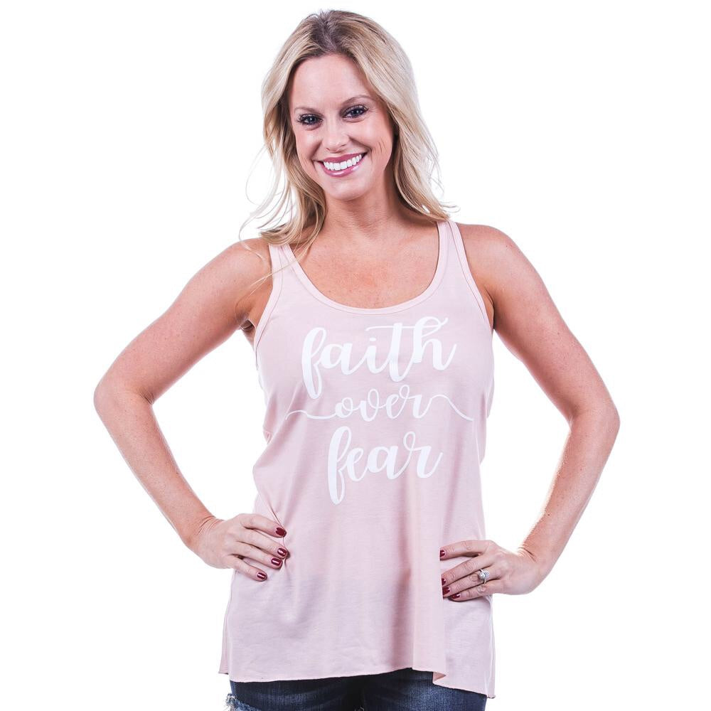 Faith hats and clothing FAITH OVER FEAR Embroidered trucker caps - Stacy's Pink Martini Boutique