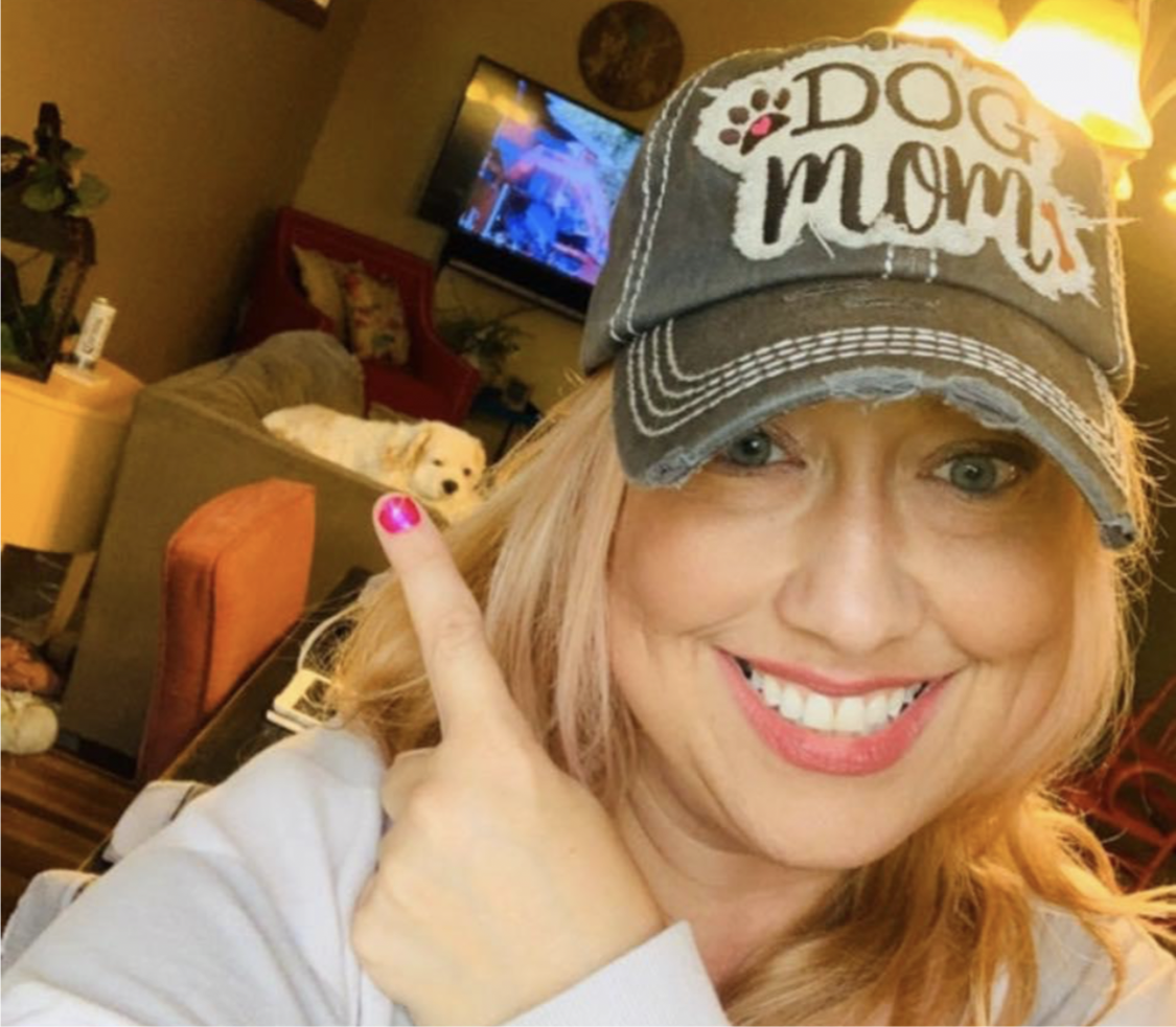 Dog hats Dog mom Embroidered distressed adjustable cap Paw print - Stacy's Pink Martini Boutique