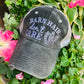 Barn hair don’t care hat Embroidered distressed trucker cap - Stacy's Pink Martini Boutique