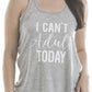 I can’t adult today | Clothing & hats | T-shirts • Pink, blue or gray • S -XXL - Stacy's Pink Martini Boutique