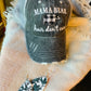 Hats { Mama bear hair dont care } Buffalo plaid, black/white bear • Trucker hat • Distressed • Mom hats • - Stacy's Pink Martini Boutique