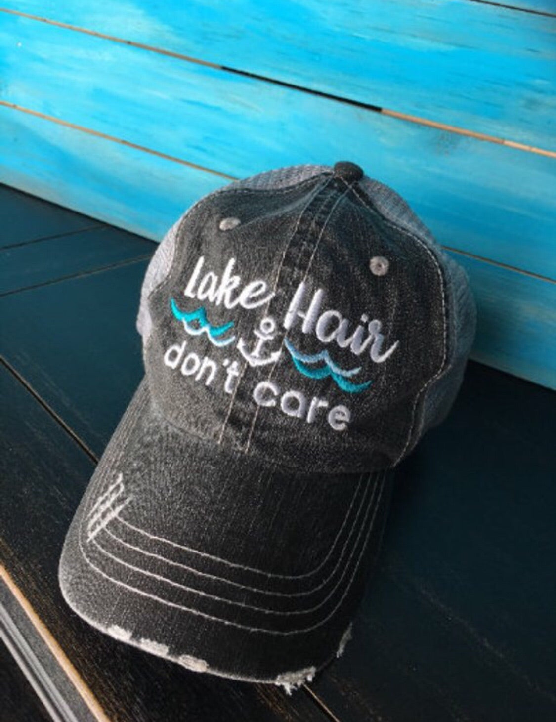 Hats { Lakeaholic } { Lake bum } { Lake hair don't care } { Lake please } { Lake life } - Stacy's Pink Martini Boutique