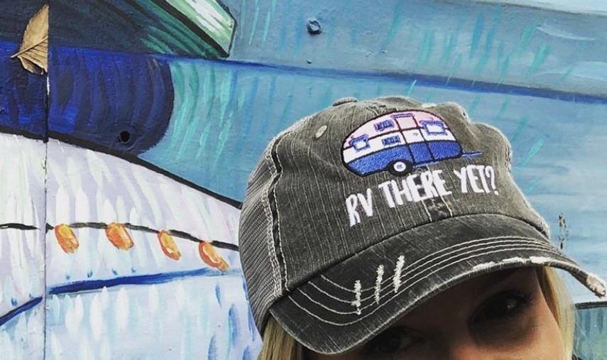 Boat hats! Boat hair dont care. FREE ship and FREE jewelry with each order. Embroidered distressed gray trucker hats with anchors. - Stacy's Pink Martini Boutique