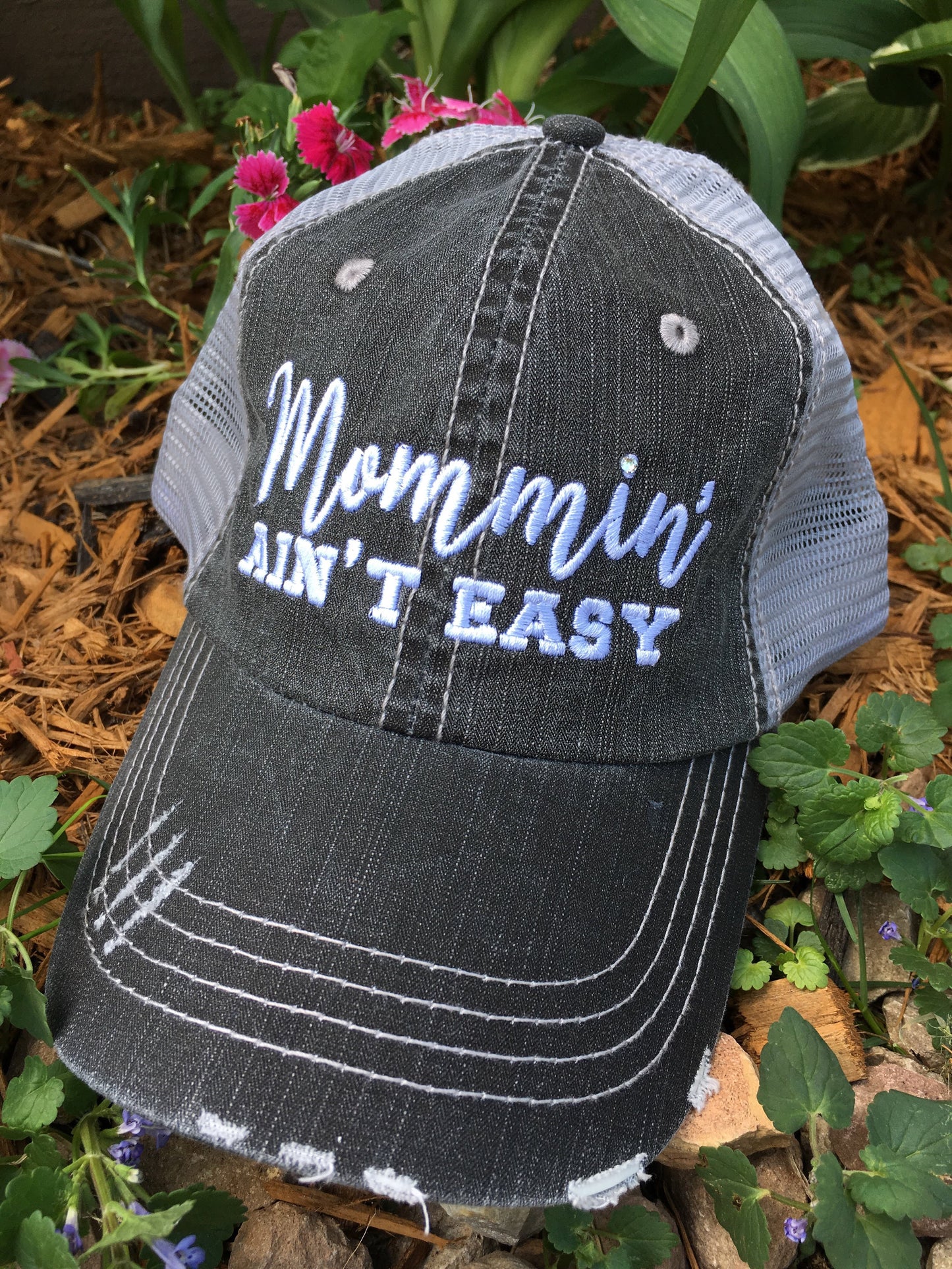 Sports mom hats Embroidered womens trucker caps - Stacy's Pink Martini Boutique