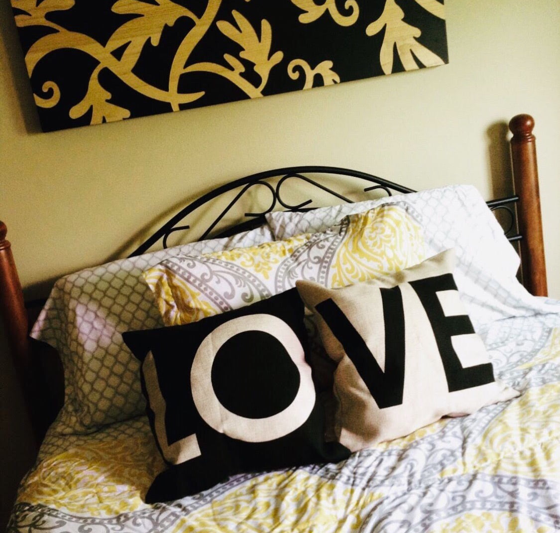 Pillowcases { LOVE } Set of 2. $10 - Stacy's Pink Martini Boutique