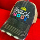 Beach hats Beach mode Personalize Embroidered distressed trucker caps 3 colors