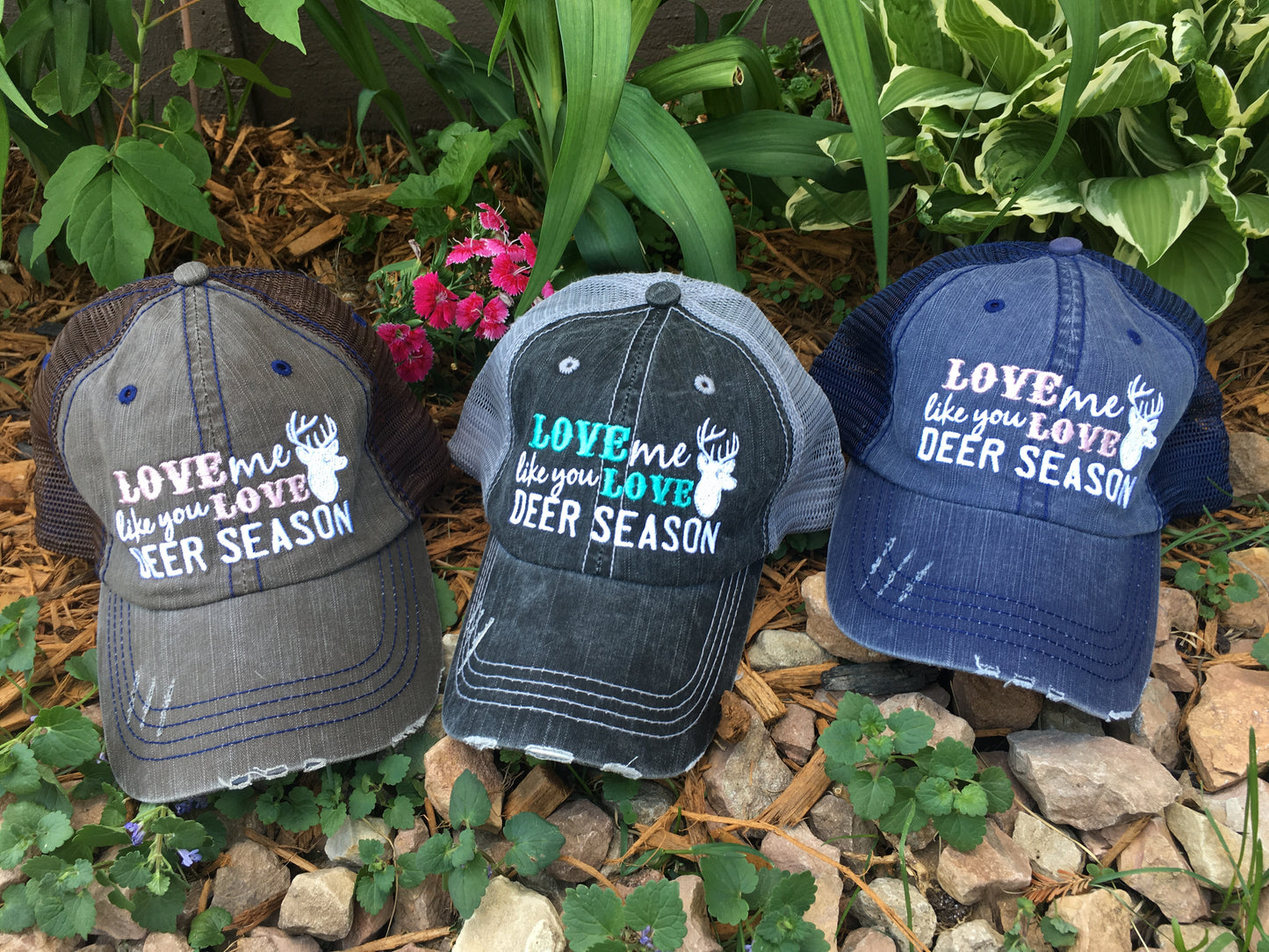 Shirts and hats { Love me like you love deer season } I also have Love me like you love duck season and love me like you love fishing - Stacy's Pink Martini Boutique