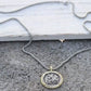 Necklace { Autism } Puzzle piece • Love • Silver and gold • 24 inch chain - Stacy's Pink Martini Boutique