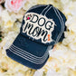Dog hats Dog mom Embroidered distressed adjustable cap Paw print