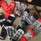 Coffee socks | If you can read this bring me my Starbucks | Socks | Pink, white and gray - Stacy's Pink Martini Boutique