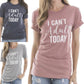 I can’t adult today | Clothing & hats | T-shirts • Pink, blue or gray • S -XXL - Stacy's Pink Martini Boutique