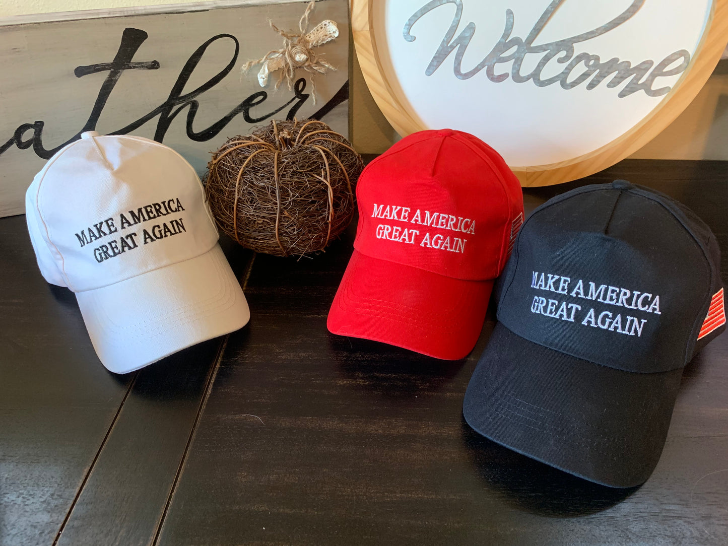 TRUMP & Biden hats! | Trump hair dont care | YES I’m a Trump girl | Yes I’m a Biden girl | American flag | USA - Stacy's Pink Martini Boutique