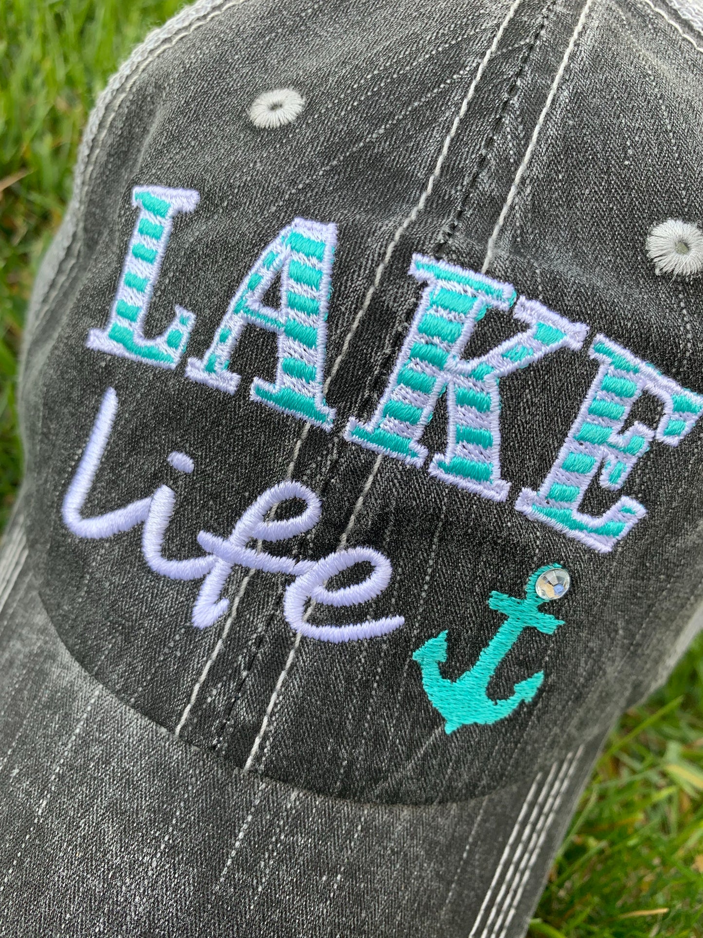 Hats and clothing { I’m on lake time } Black • S - 3XL • Tank tops - Stacy's Pink Martini Boutique