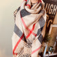 { Blanket scarf } Triangle shape. Not as large as the huge blanket scarves. - Stacy's Pink Martini Boutique