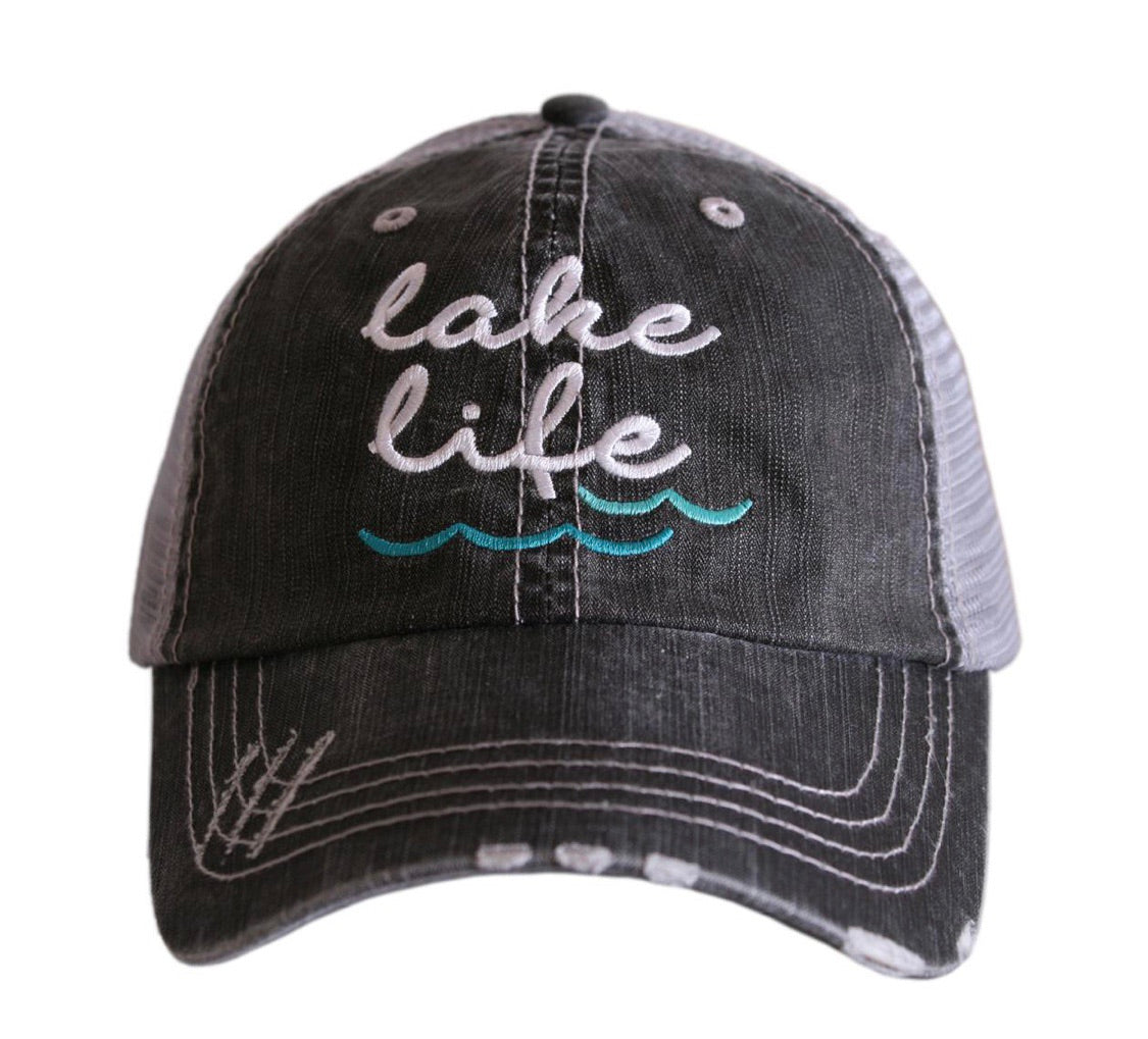 Hats and clothing { I’m on lake time } Black • S - 3XL • Tank tops - Stacy's Pink Martini Boutique