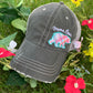 Mom hats Mama bear Baby bear Embroidered distressed womens trucker caps Buffalo plaid - Stacy's Pink Martini Boutique