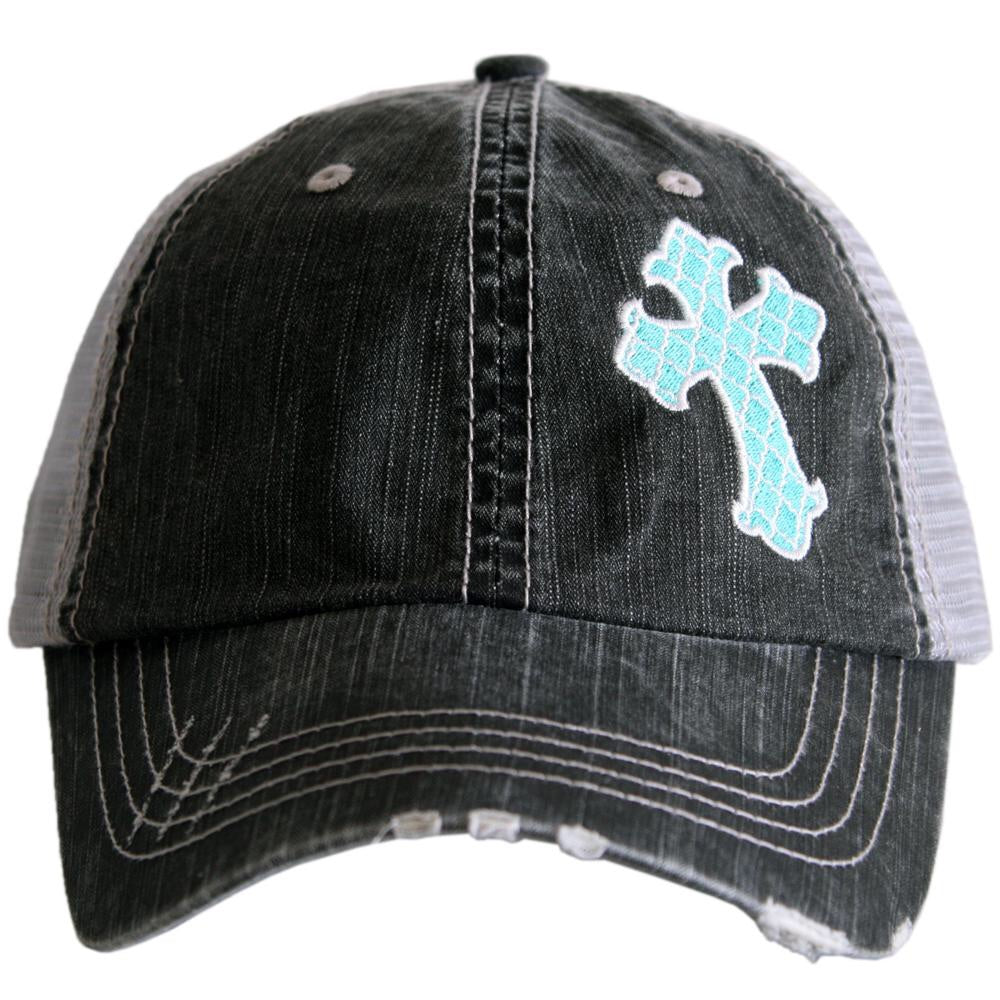 Faith hats and clothing FAITH OVER FEAR Embroidered trucker caps - Stacy's Pink Martini Boutique