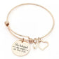 Bracelets { She believed she could so she did } Silver or gold. Heart charm. Pearl. Bangle. - Stacy's Pink Martini Boutique