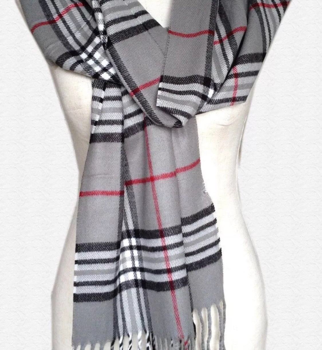 { Scarf } Plaid. Check. Designer inspired. - Stacy's Pink Martini Boutique