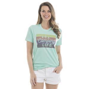 Camping life Tshirts Hats Purple peach gray green brown S - XXL Camp shirts Unisex - Stacy's Pink Martini Boutique