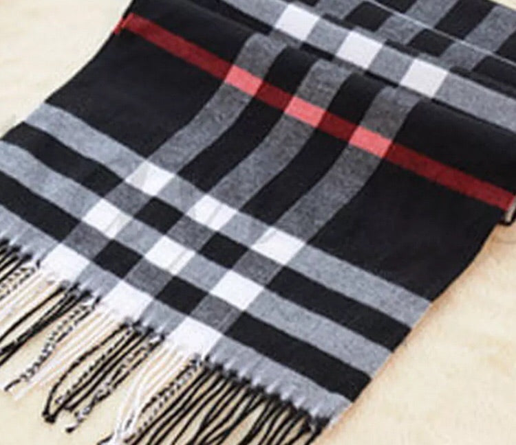 { Scarf } Plaid. Check. Designer inspired. - Stacy's Pink Martini Boutique